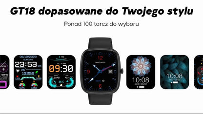 Smartwatch Damski GRAVITY GT18-1 Różowy Pasek Silikonowy + Czarny Pasek – zdjęcie 15