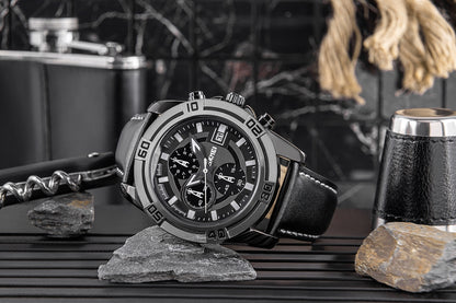 Zegarek Męski Skmei 9156SIBK + BOX – zdjęcie 7
