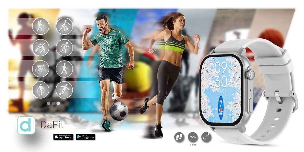 Smartwatch Gravity GT15-8 Szary Pasek Silikonowy + Srebrna Bransoleta – zdjęcie 16