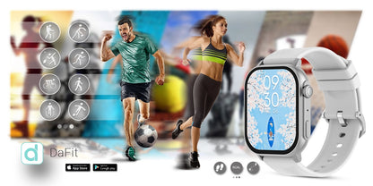 Smartwatch Gravity GT15-8 Szary Pasek Silikonowy + Srebrna Bransoleta – zdjęcie 16