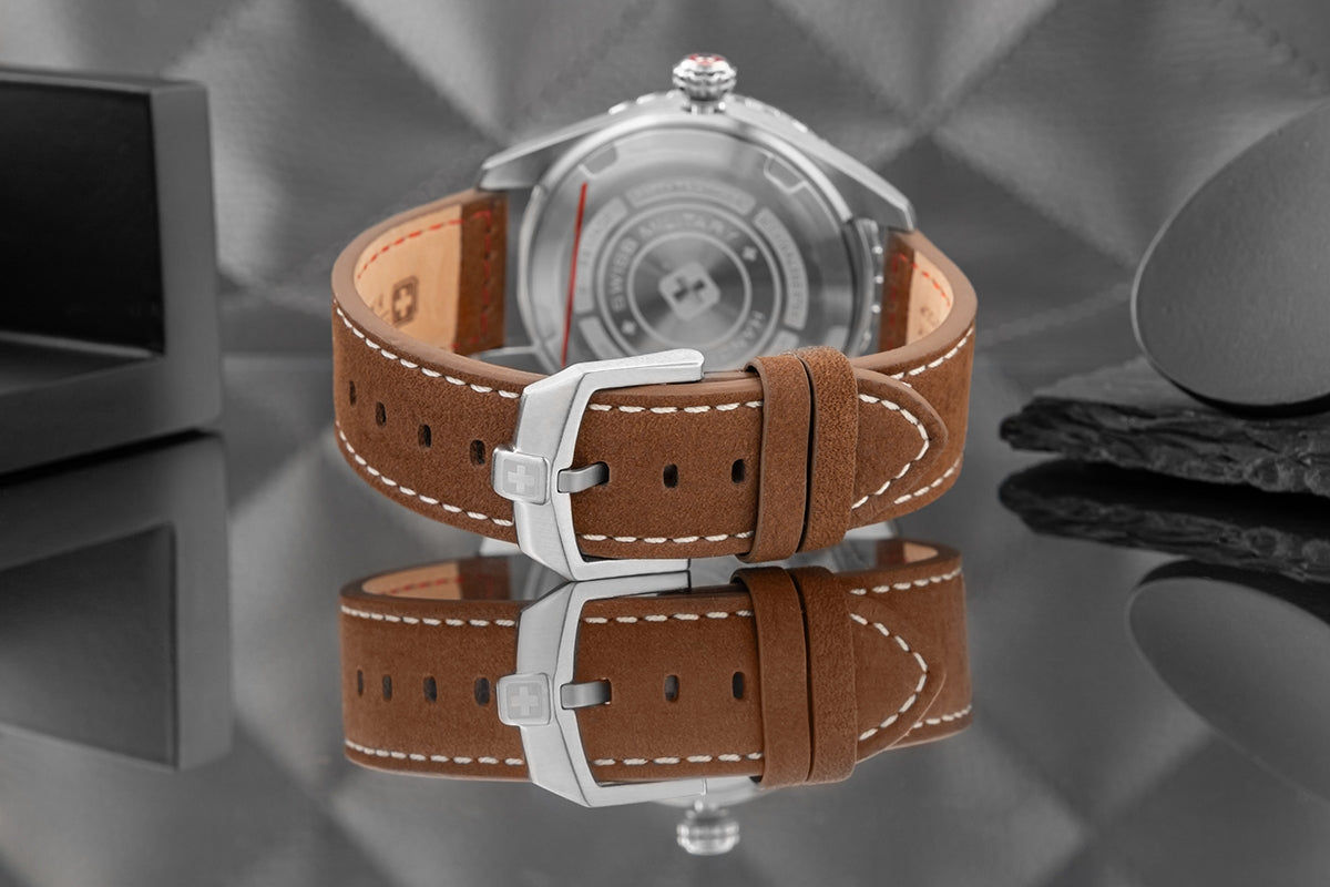 Zegarek Męski SWISS MILITARY HANOWA Afterburn GMT SMWGB0003202 + BOX – zdjęcie 9
