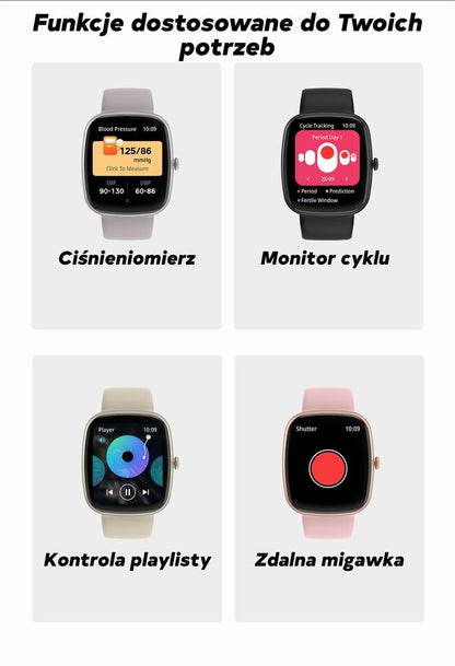 Smartwatch Damski GRAVITY GT18-3 Różowy Pasek Silikonowy + Granatowy Pasek – zdjęcie 8
