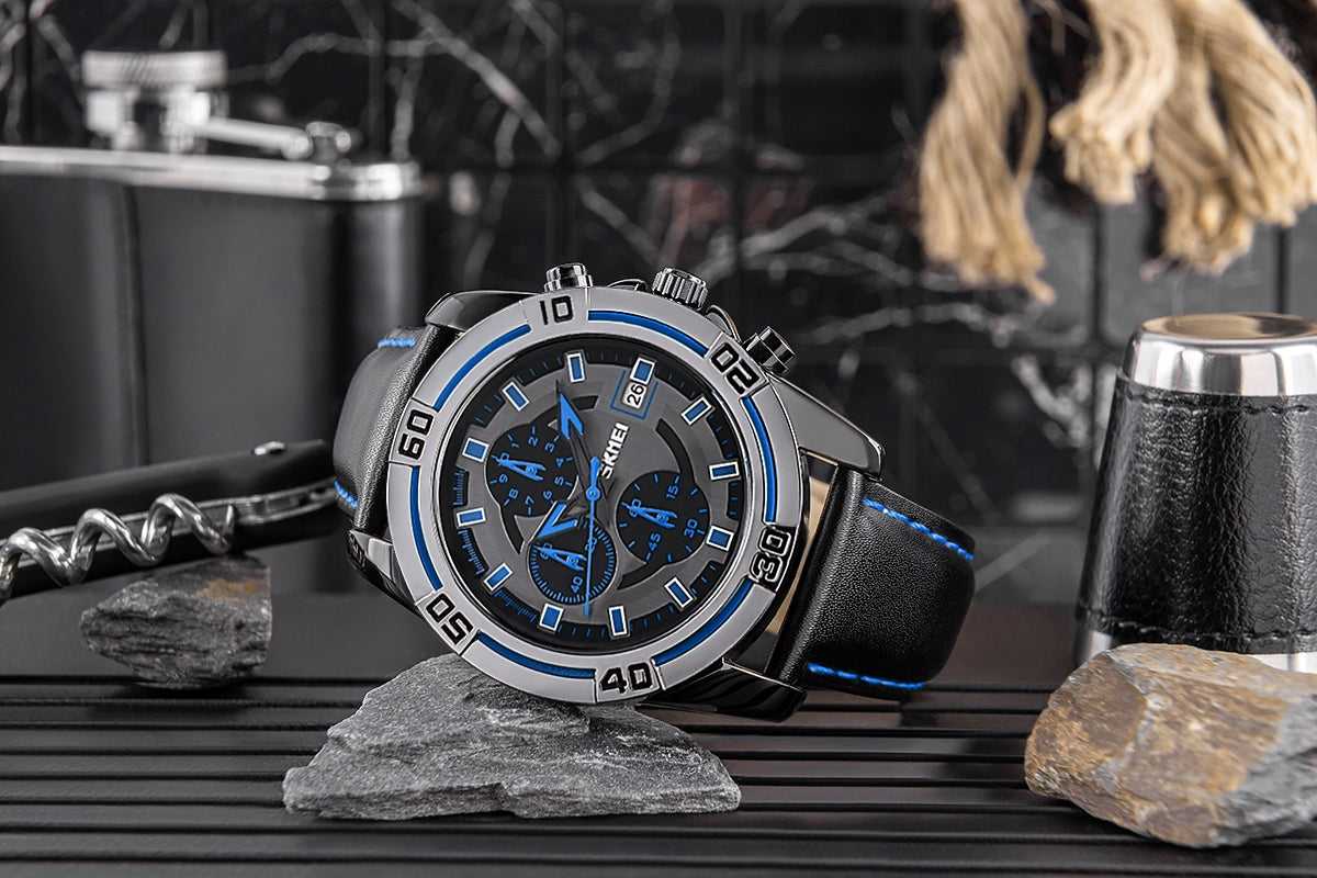 Zegarek Męski Skmei 9156SIBU + BOX – zdjęcie 8