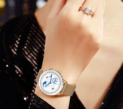 Smartwatch Damski Rubicon RNCF02-2 Złoty + Pasek Różowy – zdjęcie 16