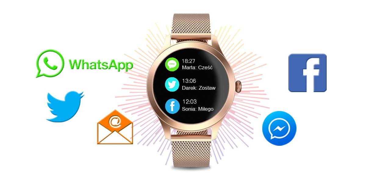 Damski SMARTWATCH G.Rossi SW014G-2 Różowe złoto – zdjęcie 10