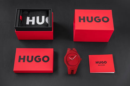 Zegarek Męski HUGO Lit For Him Red 1530346 + BOX – zdjęcie 6