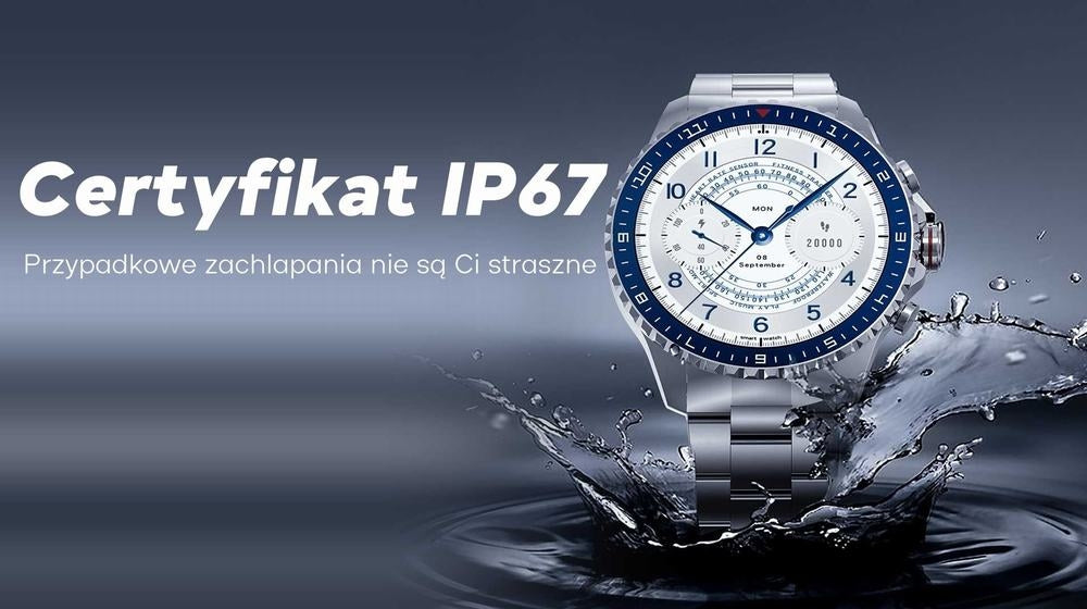 Smartwatch Męski GRAVITY GT16-2 Black / Czarna Bransoleta – zdjęcie 12