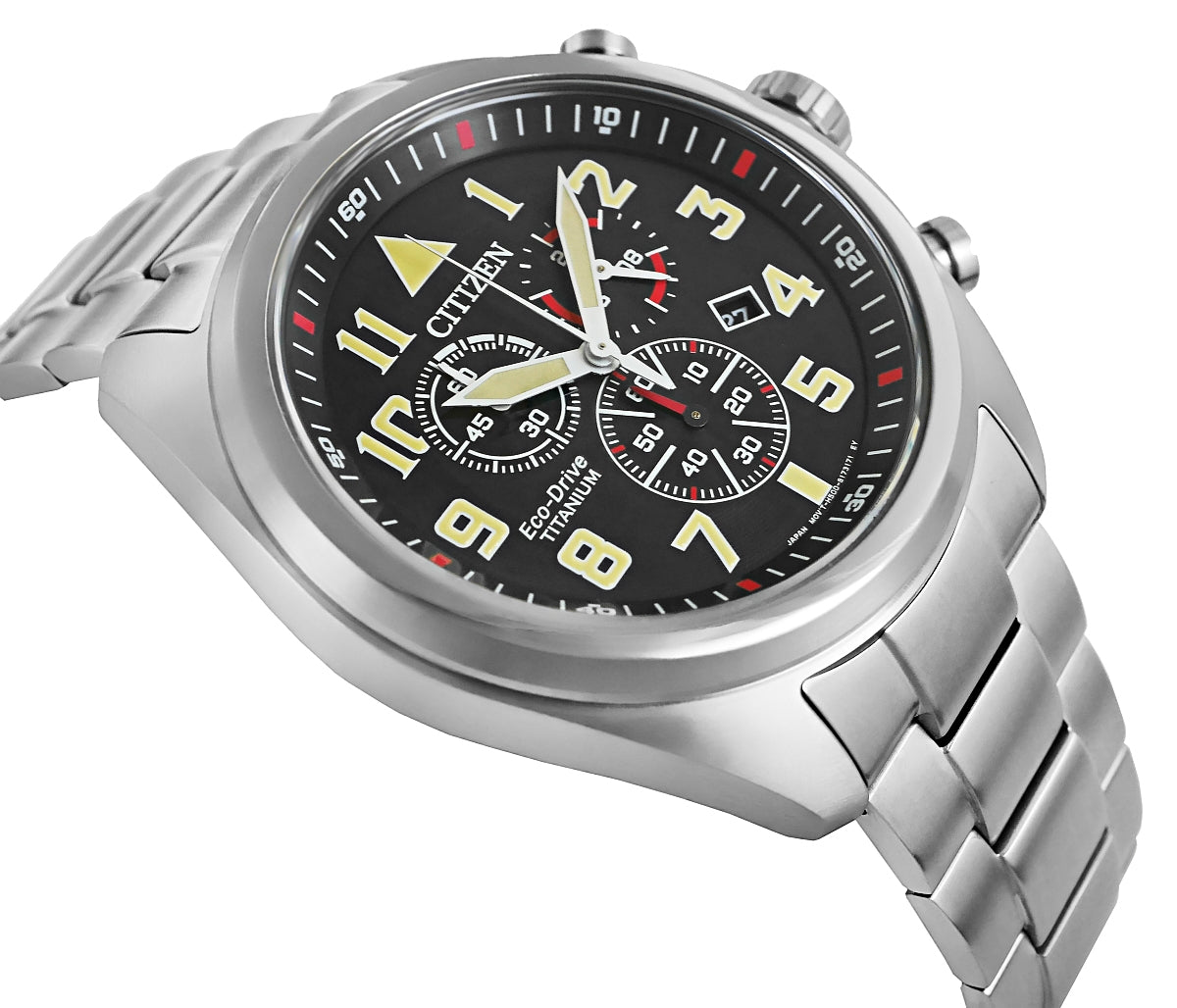 Zegarek Męski CITIZEN Super Titanium Eco-Drive AT2480-81E + BOX – zdjęcie 4
