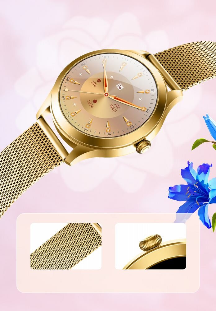 Smartwatch Gravity Biało Złoty 2 Paski GT25-2 PRO – zdjęcie 16