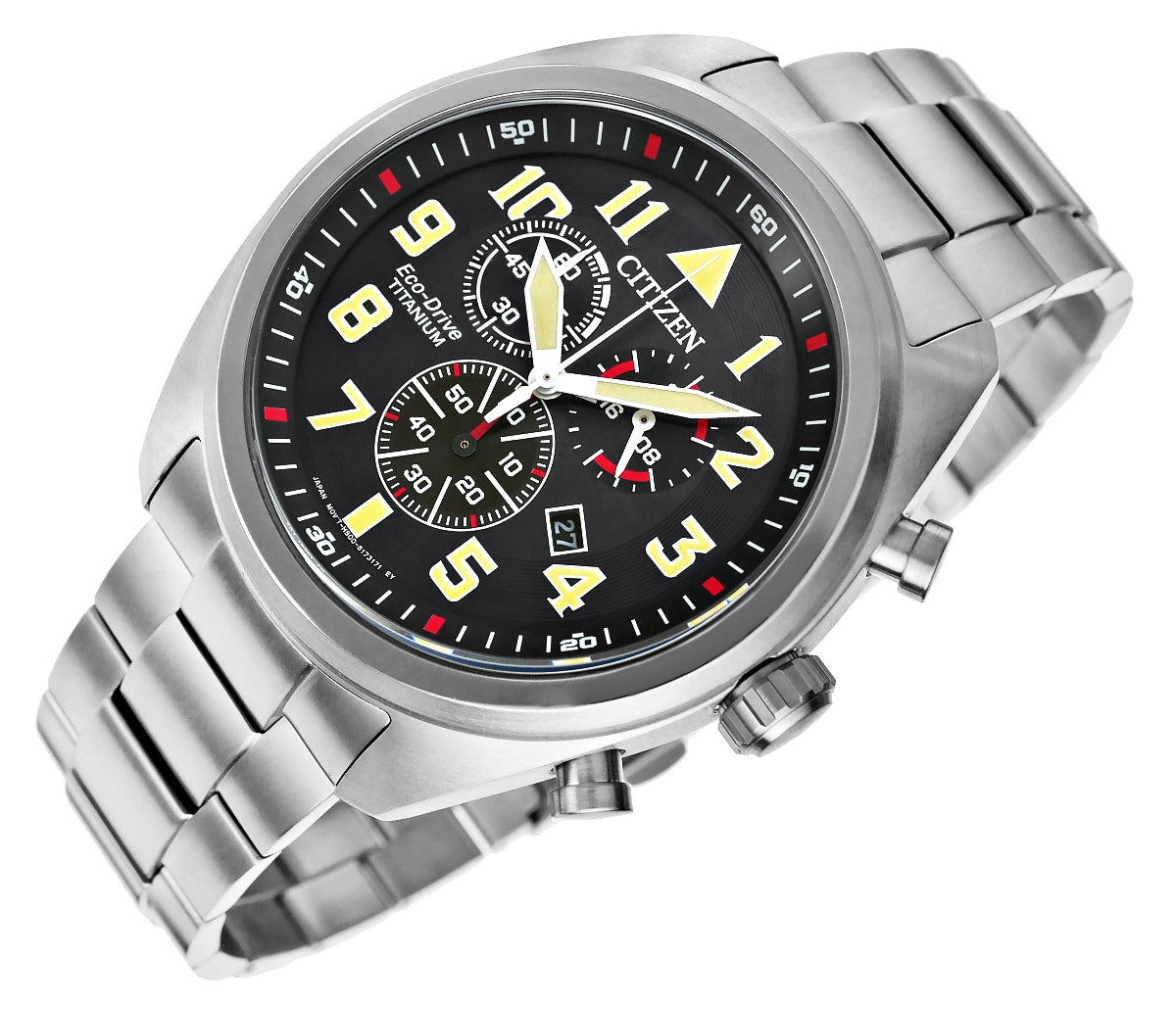 Zegarek Męski CITIZEN Super Titanium Eco-Drive AT2480-81E + BOX – zdjęcie 5
