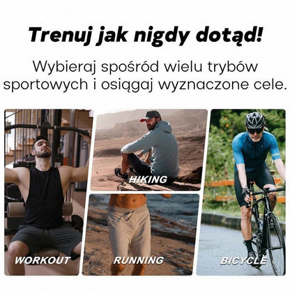 Smartwatch Męski GRAVITY GPS GT24-3 Czarny Pasek Silikonowy + Pomarańczowy – zdjęcie 6