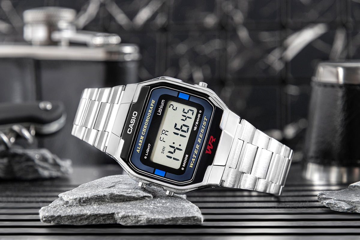 Zegarek CASIO A163WA-1QES Unisex + BOX – zdjęcie 7