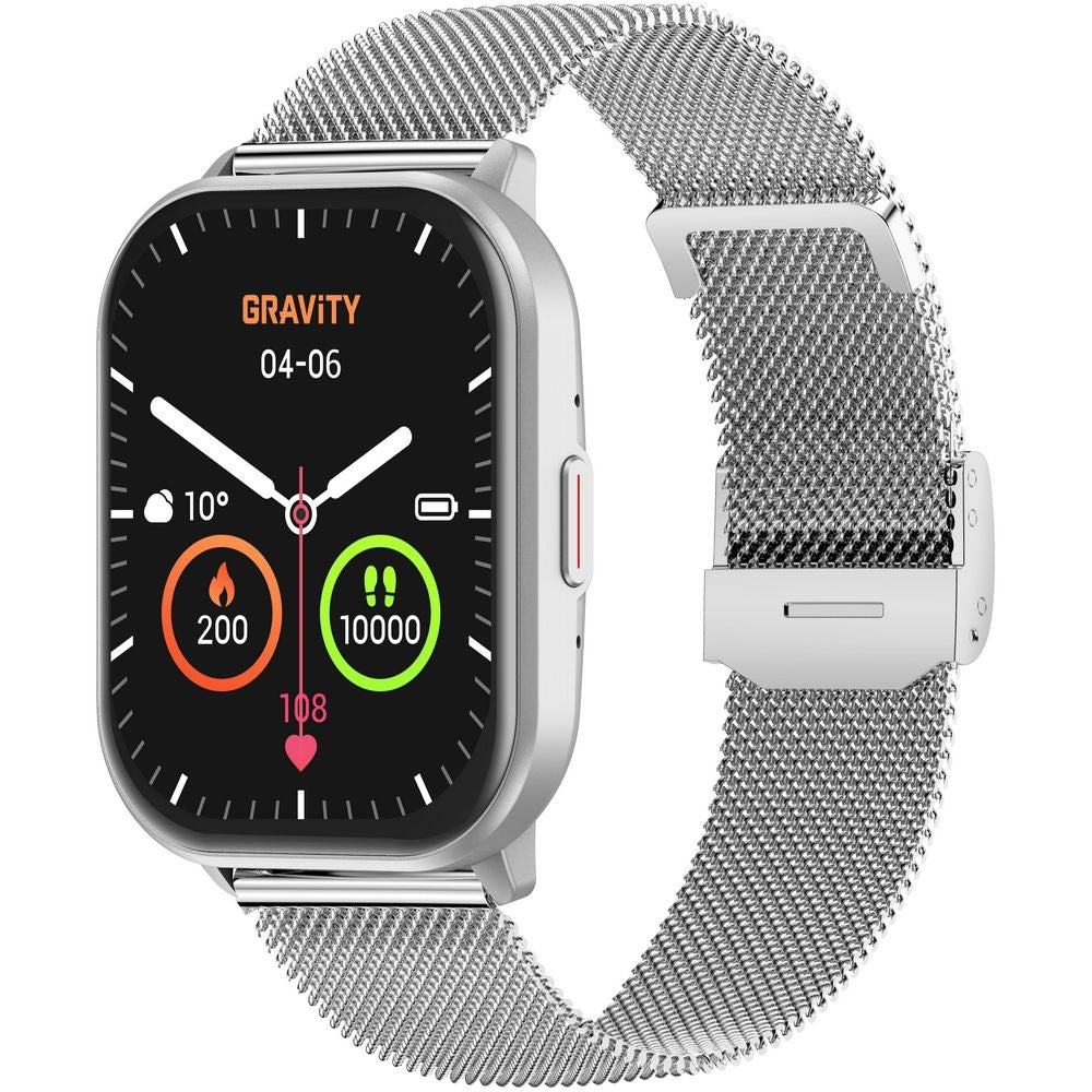 Smartwatch Gravity Srebrny Pasek + Bransoleta GT43-2 – zdjęcie 5