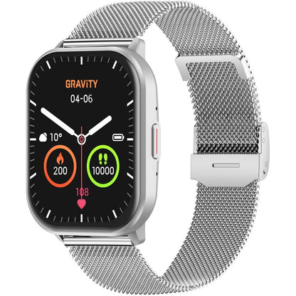 Smartwatch Gravity Srebrny Pasek + Bransoleta GT43-2 – zdjęcie 5
