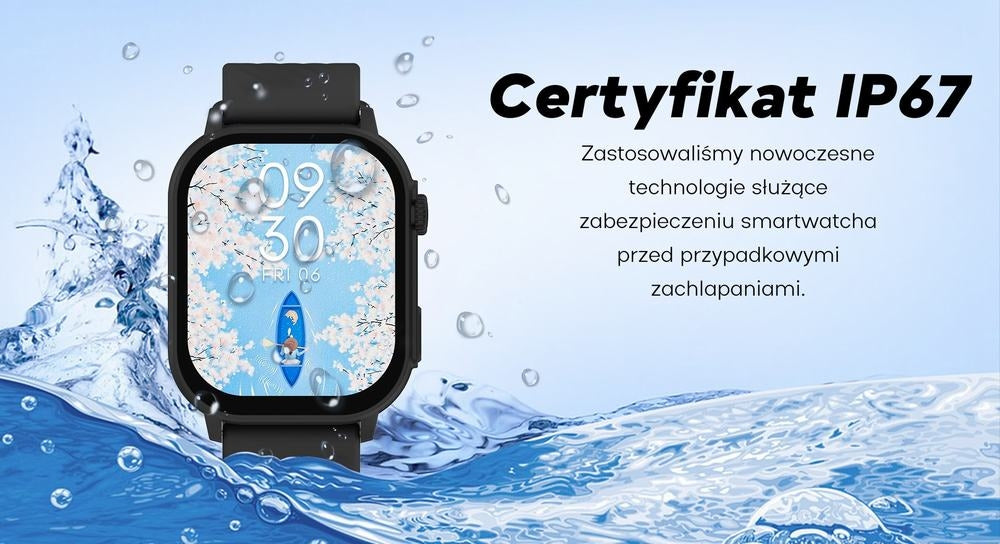 Smartwatch Damski GRAVITY GT15-11 Granatowy Pasek Silikonowy + Złota – zdjęcie 12