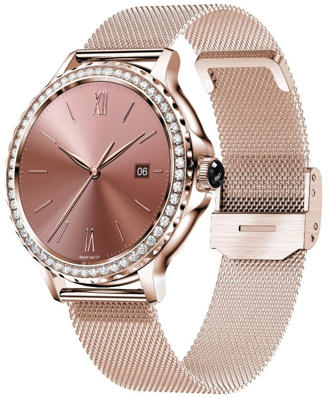 Smartwatch Damski Rubicon RNCF19-1 Różowe Złoto  Bransoleta + Pasek – zdjęcie 2