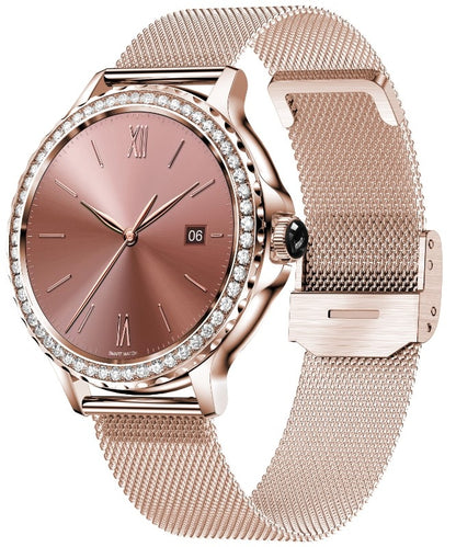 Smartwatch Damski Rubicon RNCF19-1 Różowe Złoto  Bransoleta + Pasek – zdjęcie 2
