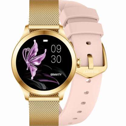 Smartwatch Gravity Różowo Złoty 2 Paski GT25-1 PRO
