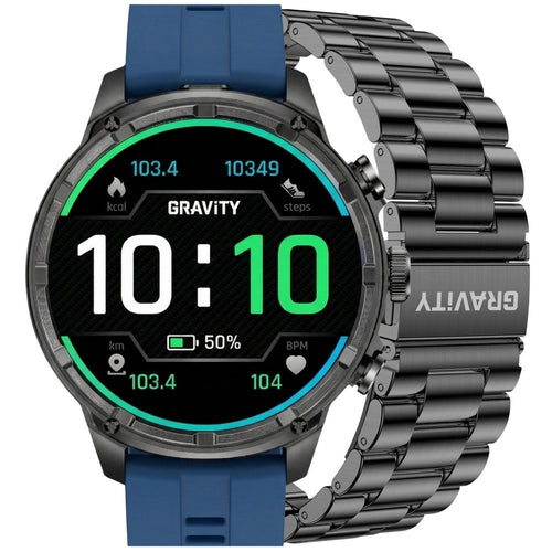 Smartwatch Gravity Czarny Pasek + Bransoleta GT41-2