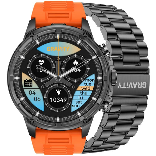 Smartwatch Gravity Czarny Pasek + Bransoleta GT41-4