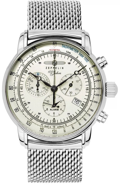 Zegarek Męski ZEPPELIN 100 Jahre Chronograph 8680M-3 + BOX