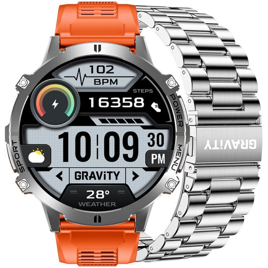 Smartwatch Gravity Grafitowy Pasek + Bransoleta GT42-4