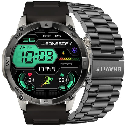 Smartwatch Gravity Grafitowy Pasek + Bransoleta GT46-3