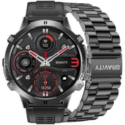Smartwatch Gravity Czarny Pasek + Bransoleta GT42-1