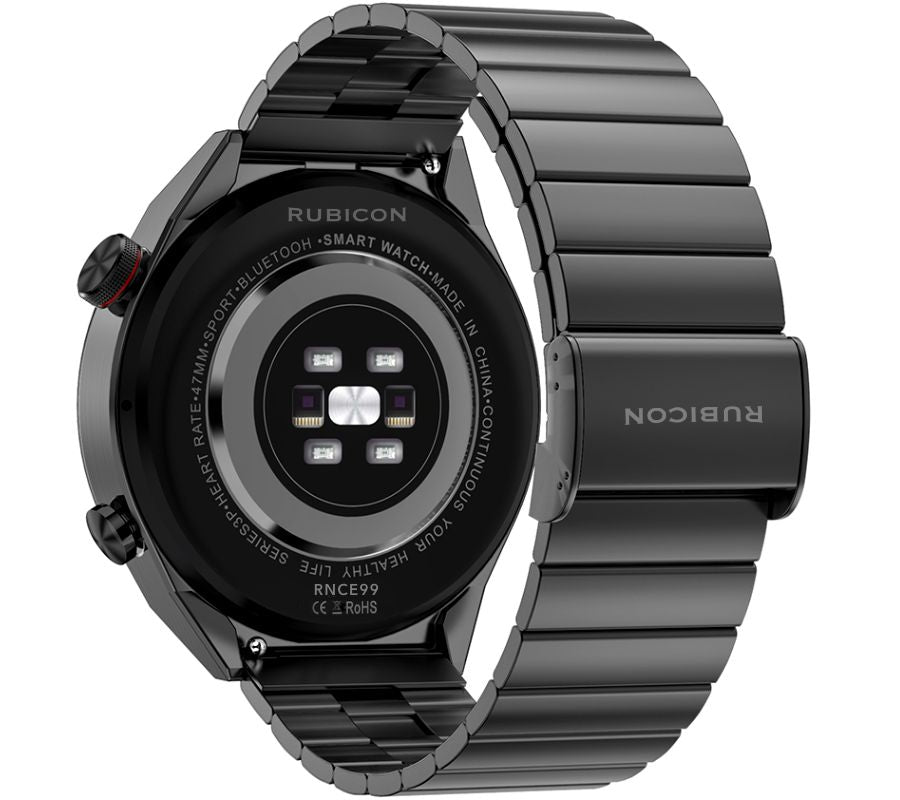 Smartwatch Rubicon RNCE99 Black Metal + Silicon SMARUB194 – zdjęcie 4