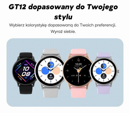 Smartwatch Damski GRAVITY GT12-4 Czarny Pasek Silikonowy + Bransoleta – zdjęcie 12