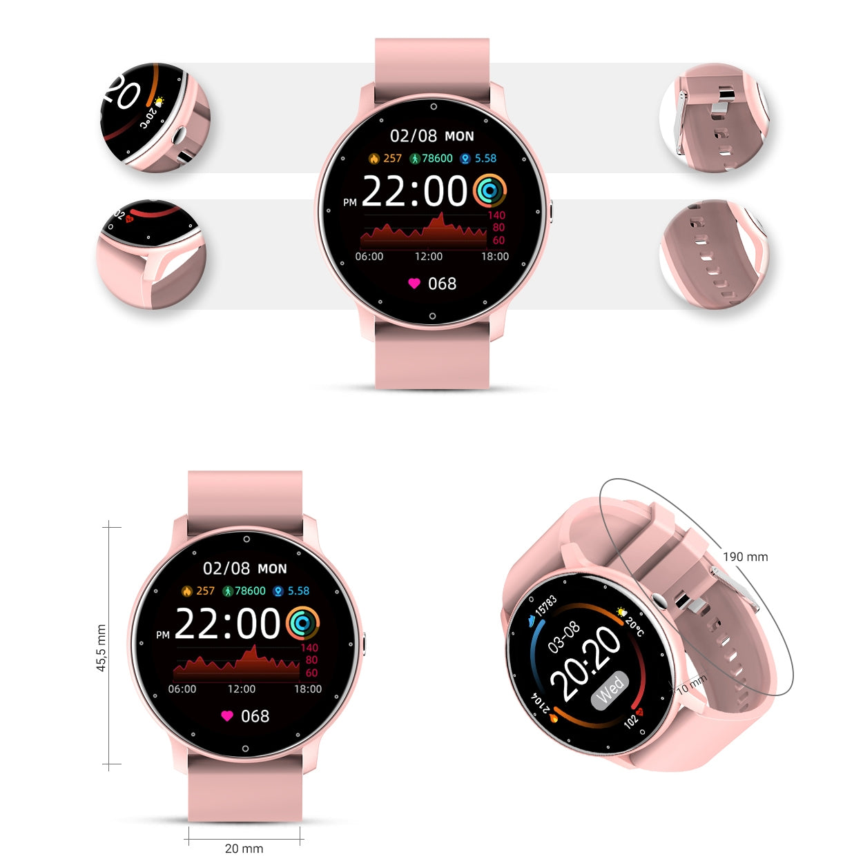 Smartwatch Damski Gravity GT1-1 – zdjęcie 7