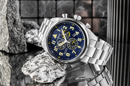 Zegarek Męski CITIZEN Super Titanium Eco-Drive AT2480-81L + BOX – zdjęcie 9