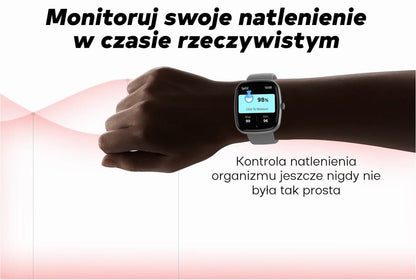 Smartwatch Damski GRAVITY GT18-8 Beżowy Pasek Silikonowy + Biały Pasek – zdjęcie 14