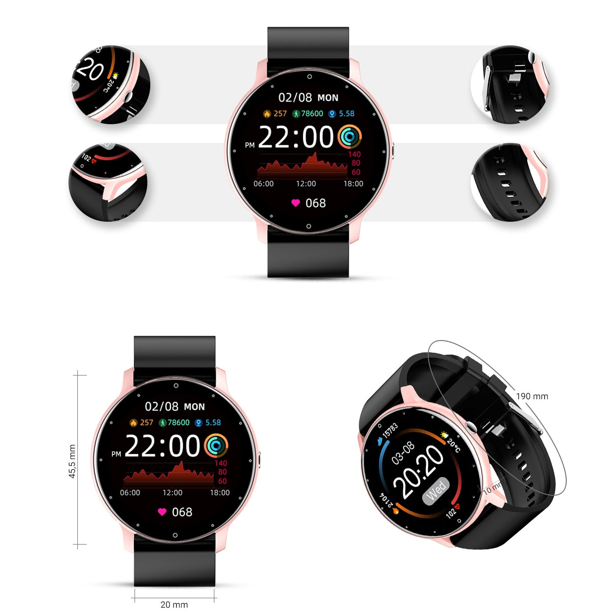 Smartwatch Damski Gravity GT1-2 – zdjęcie 7