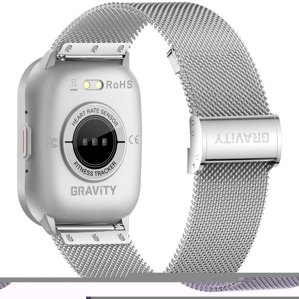 Smartwatch Gravity Srebrny Pasek + Bransoleta GT43-2 – zdjęcie 11