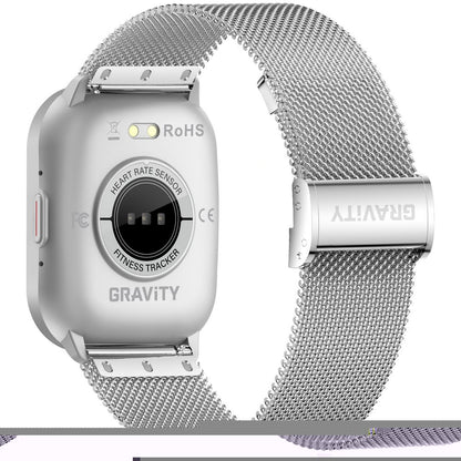 Smartwatch Gravity Srebrny Pasek + Bransoleta GT43-2 – zdjęcie 11