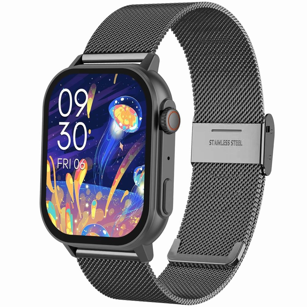 Smartwatch Gravity GT15-5 Czarny Pasek Silikonowy + Tytanowa Bransoleta – zdjęcie 2