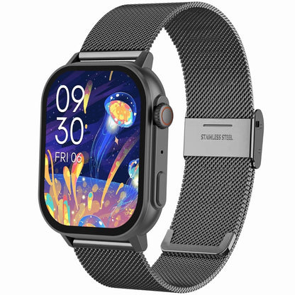 Smartwatch Gravity GT15-5 Czarny Pasek Silikonowy + Tytanowa Bransoleta – zdjęcie 2