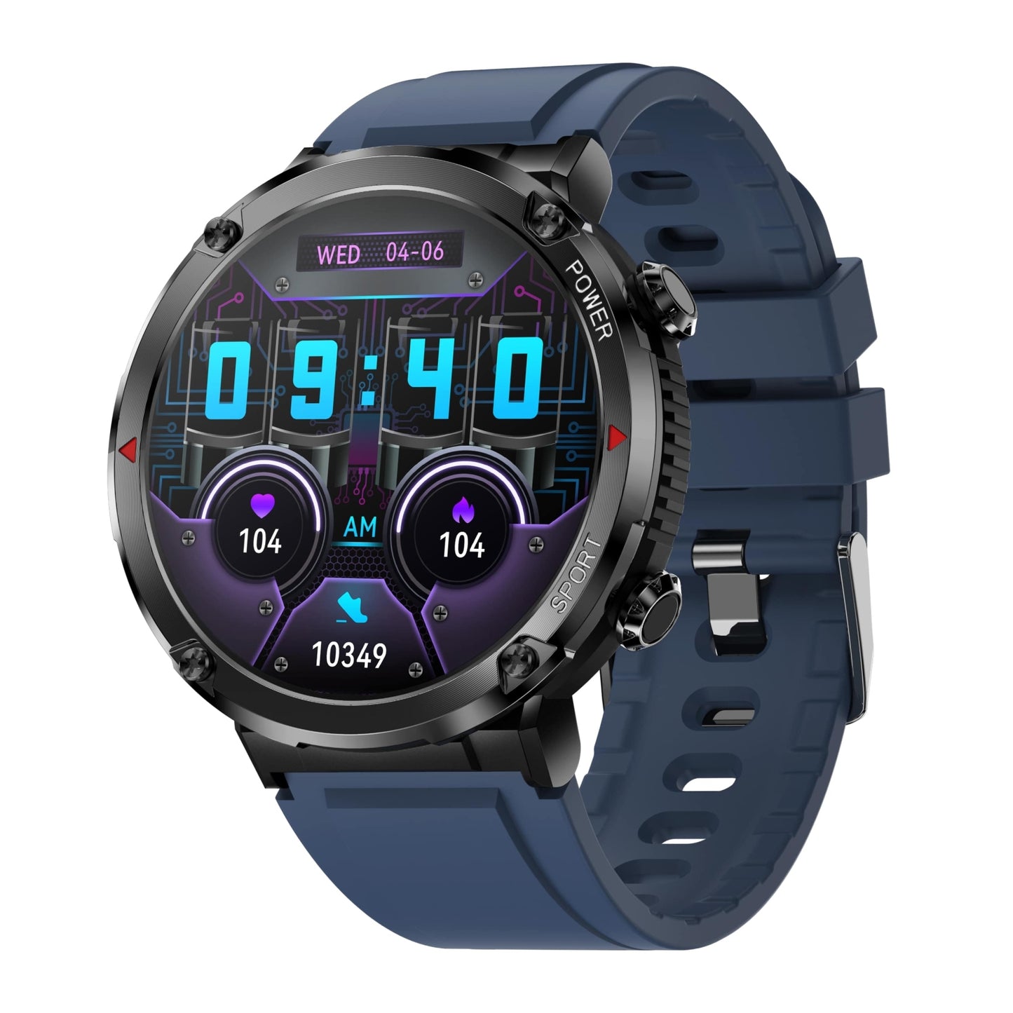 Smartwatch Gravity GT21-5 + Granatowy Pasek Silikonowy – zdjęcie 2