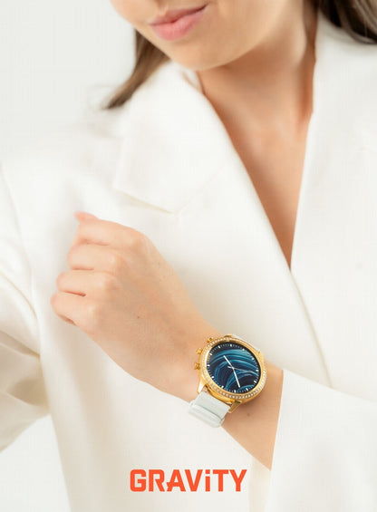 Smartwatch Gravity Złoty Pasek i Bransoleta GT5-2 – zdjęcie 3