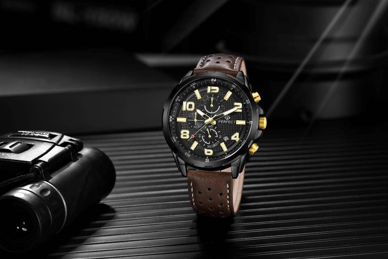Zegarek Męski Perfect Chronograf CH05L-08 + Box – zdjęcie 3