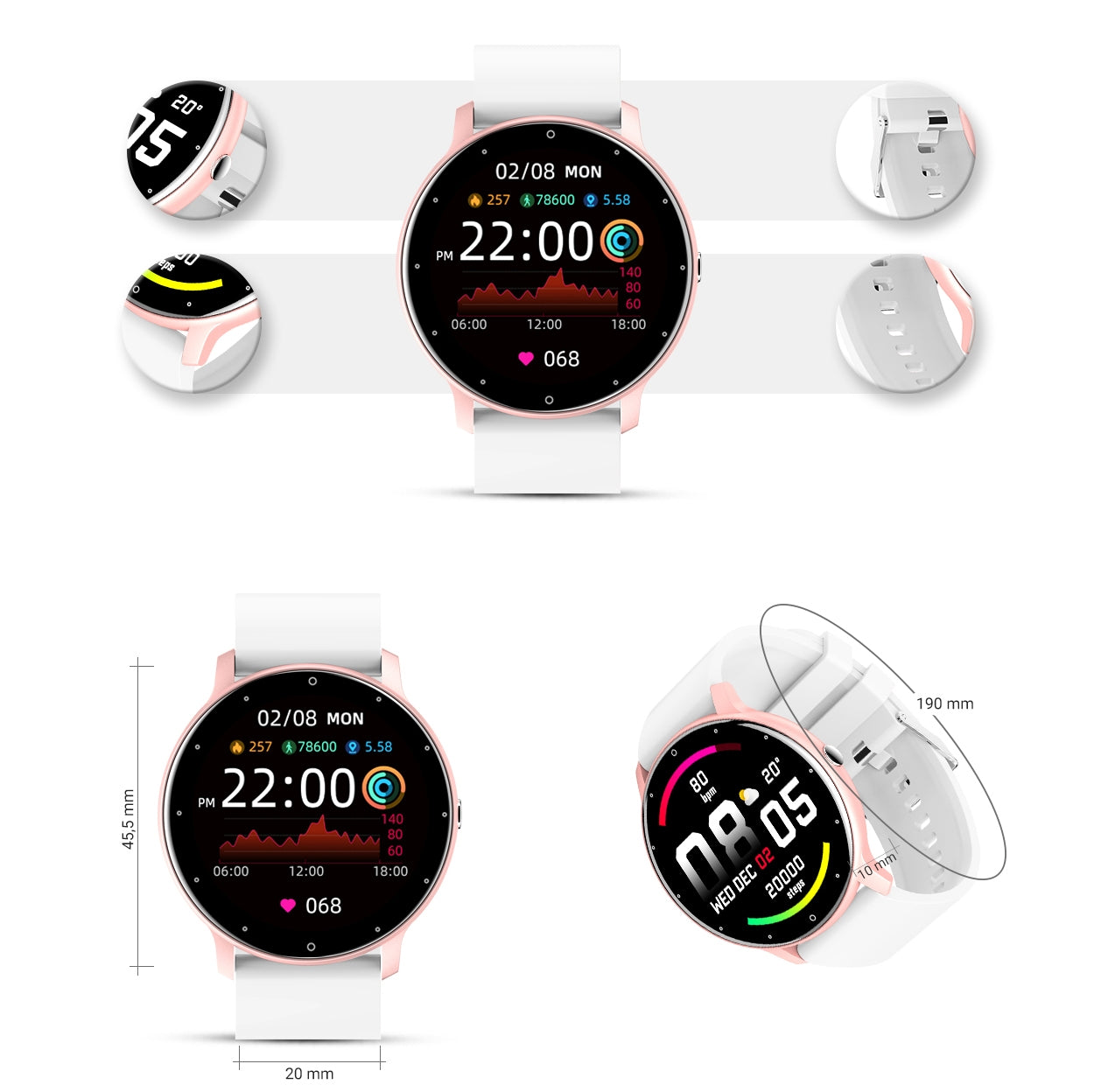 Smartwatch Damski Gravity GT1-7 – zdjęcie 8