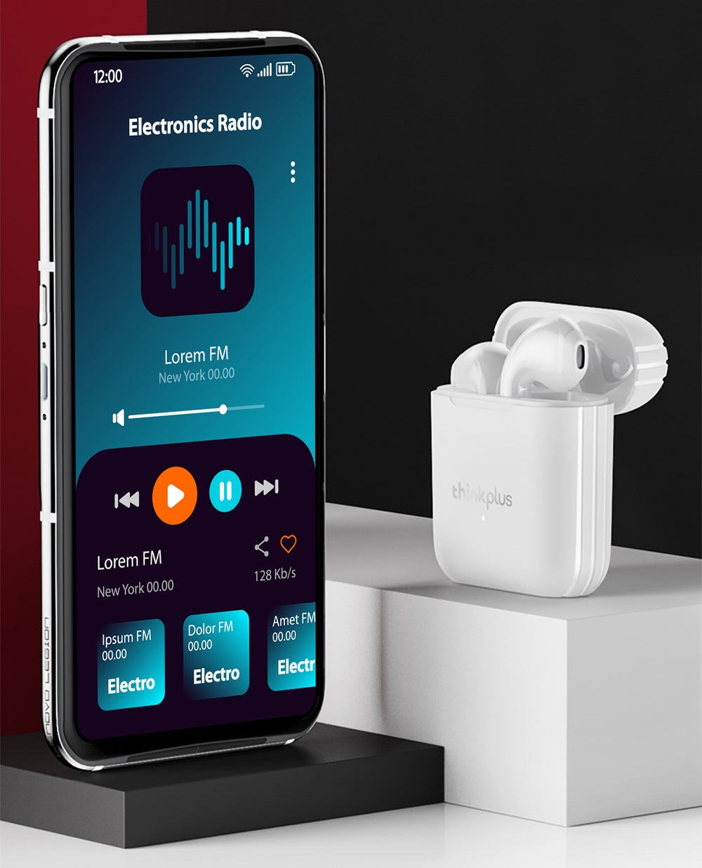Słuchawki bezprzewodowe douszne LENOVO Thinkplus LivePods LP2 Białe – zdjęcie 3