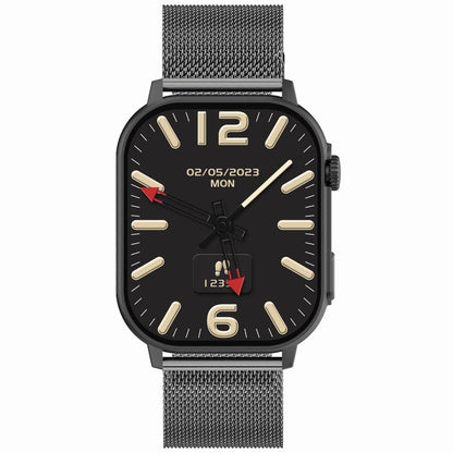 Smartwatch Gravity GT15-5 Czarny Pasek Silikonowy + Tytanowa Bransoleta – zdjęcie 4