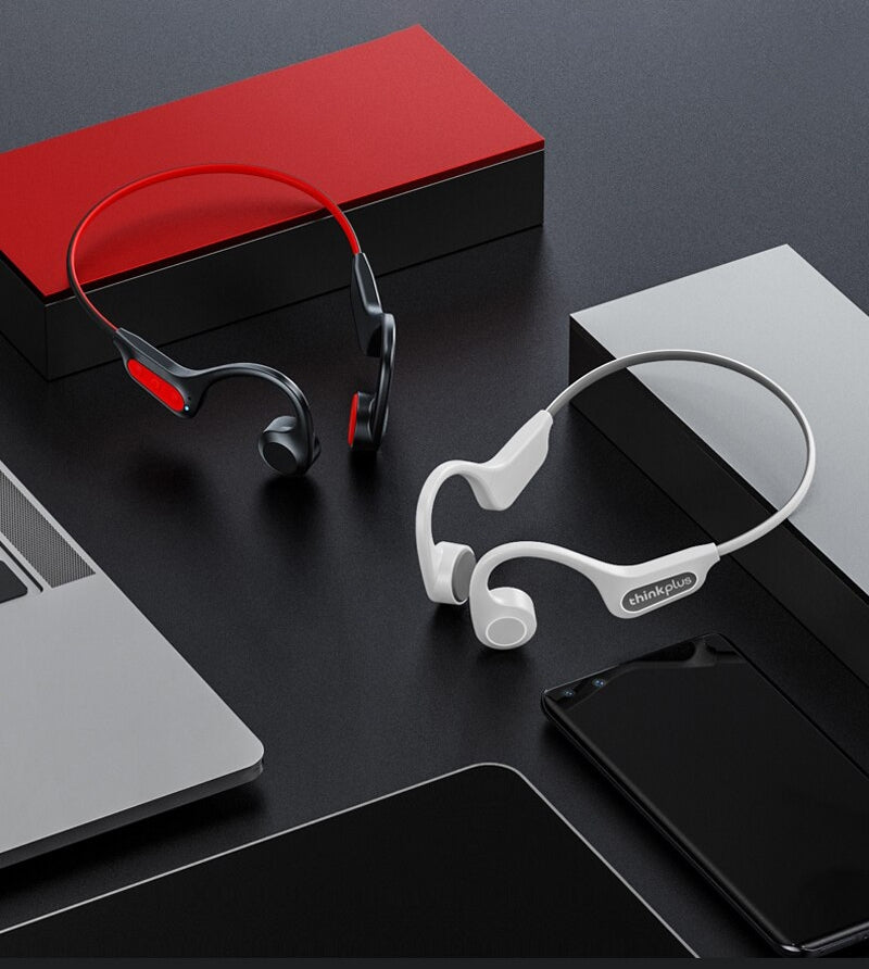 Słuchawki bezprzewodowe douszne LENOVO Thinkplus Bone X3 PRO Białe – zdjęcie 4