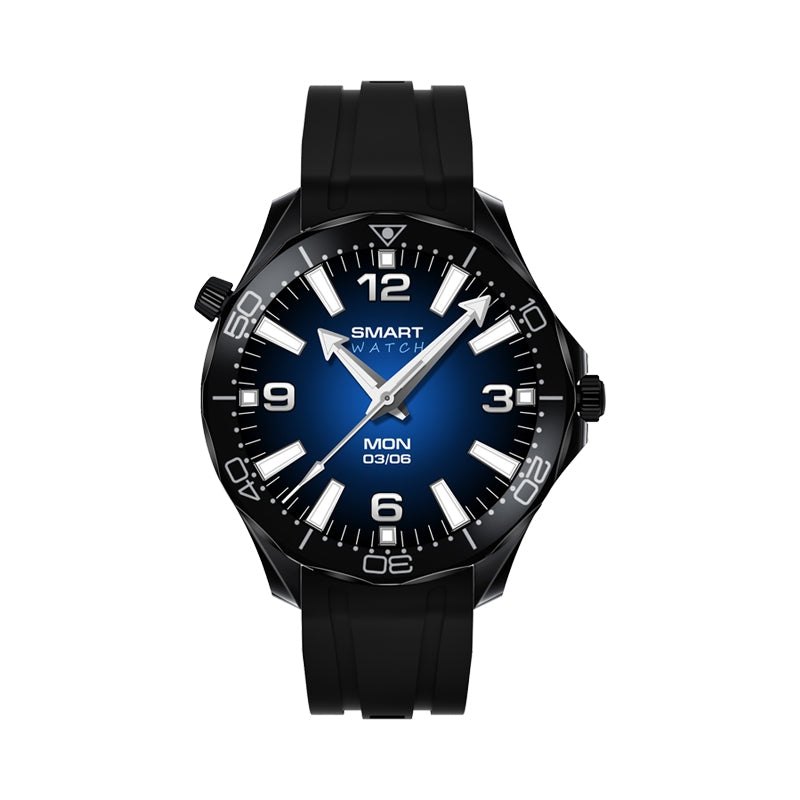 Smartwatch VELTORI VT150-1 Czarny Pasek Silikonowy + Czarna Bransoleta – zdjęcie 4
