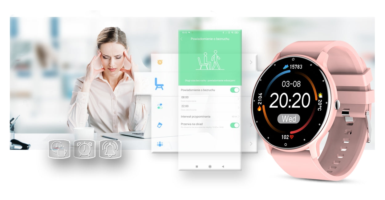 Smartwatch Damski Gravity GT1-1 – zdjęcie 14