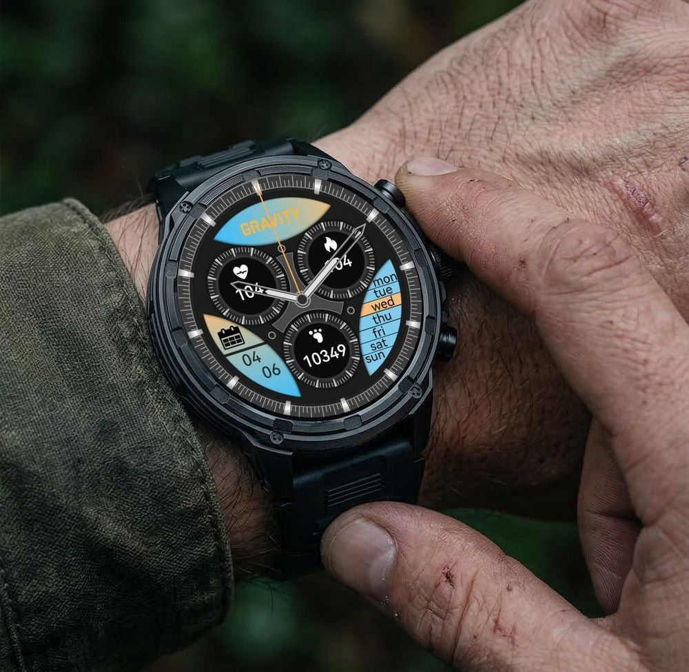 Smartwatch Gravity Czarny Pasek + Bransoleta GT41-1 – zdjęcie 2