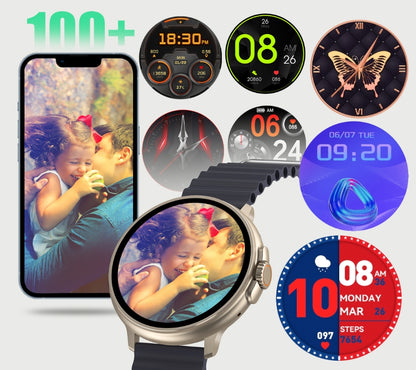 Smartwatch RUBICON RNCF15 Tytan/Orange SMARUB258 – zdjęcie 2