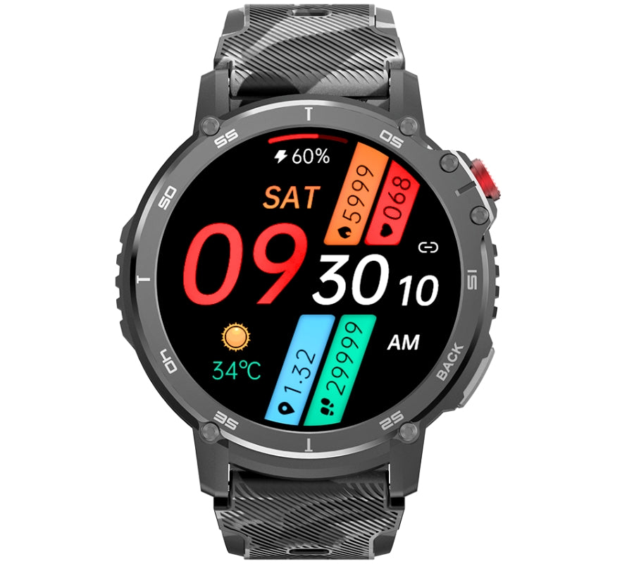 Smartwatch Męski RUBICON RNCF08 Black/Moro SMARUB232 – zdjęcie 2